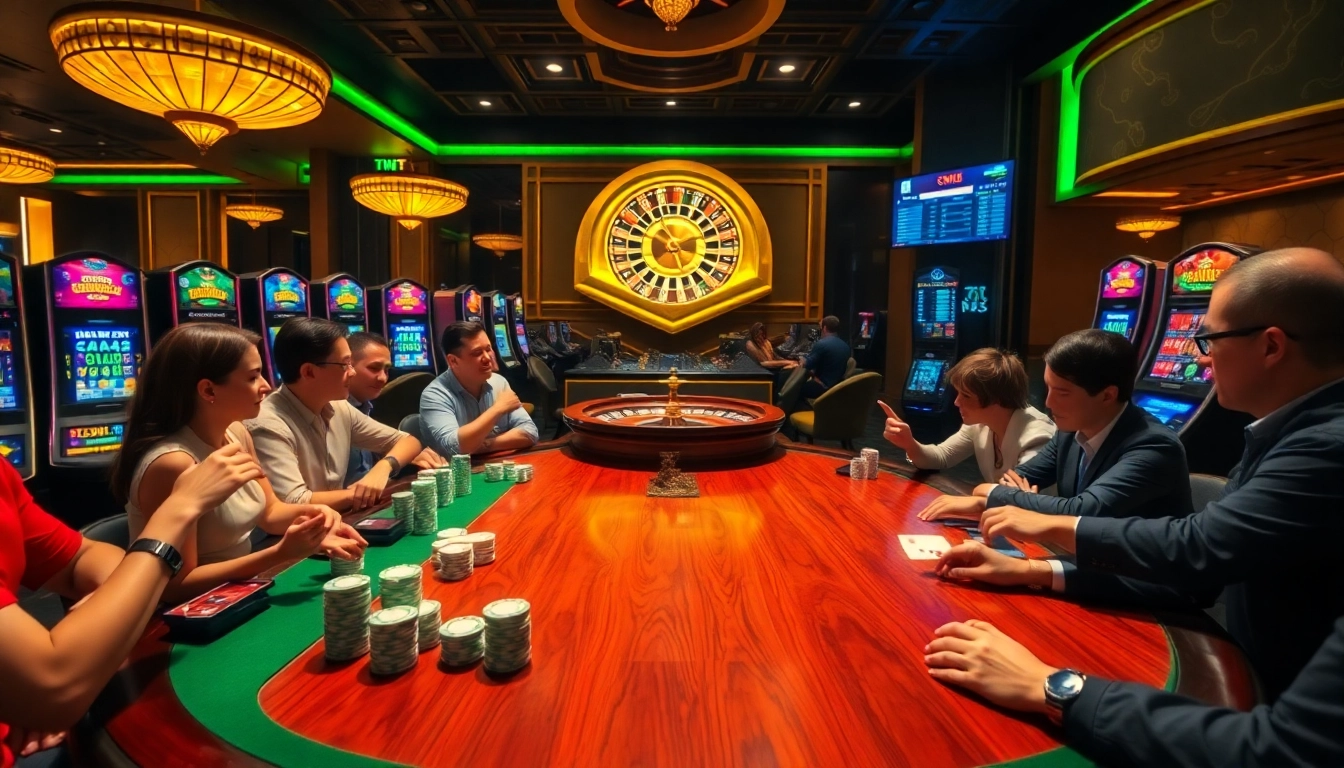 Experience the excitement of gambling at tylekeo.asia with vibrant casino scenes.